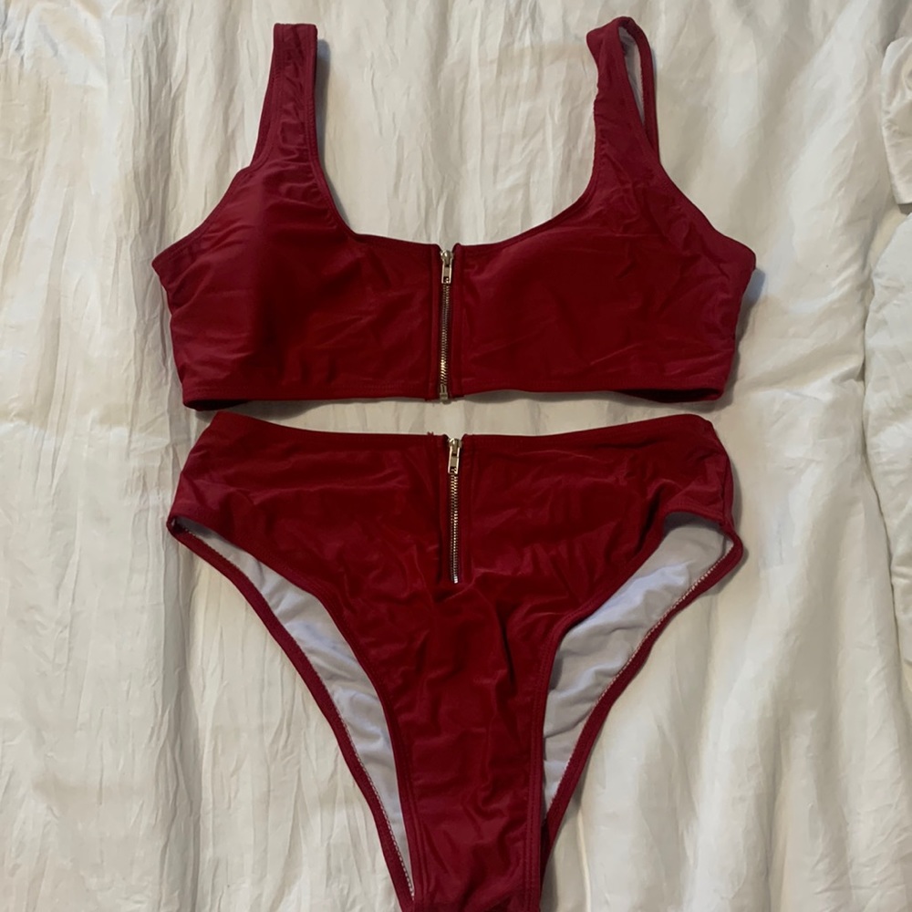 Zip up bikini